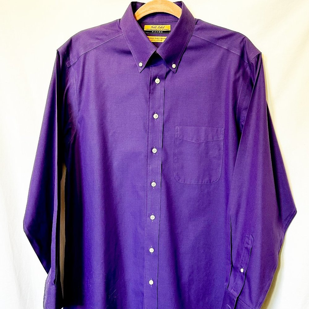 Men's long-sleeved dress shirt - 15.5"/33